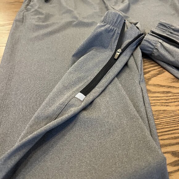 Men's Lightweight Tricot Jogger Pants GREY LARGE - Picture 2 of 4